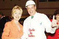 Charlie and Hillary Clinton
